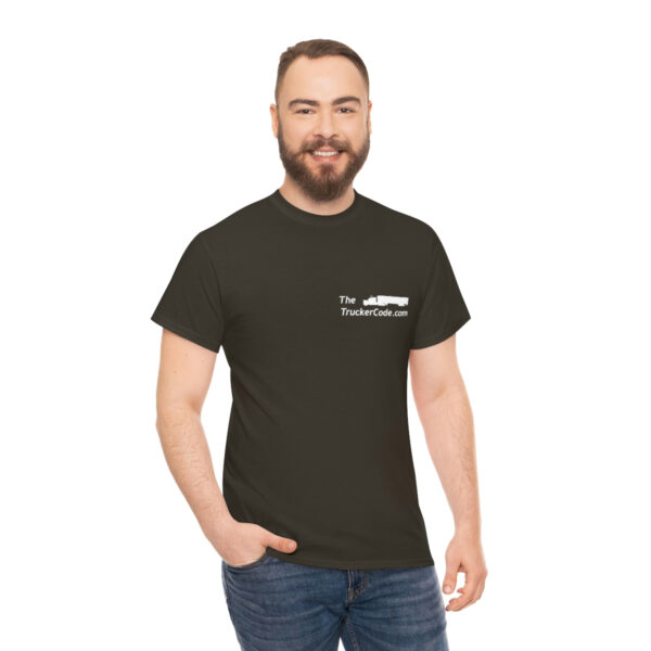 The Trucker Code - Before You Hit The Road, Know The Code - Unisex Heavy Cotton Tee - Image 26
