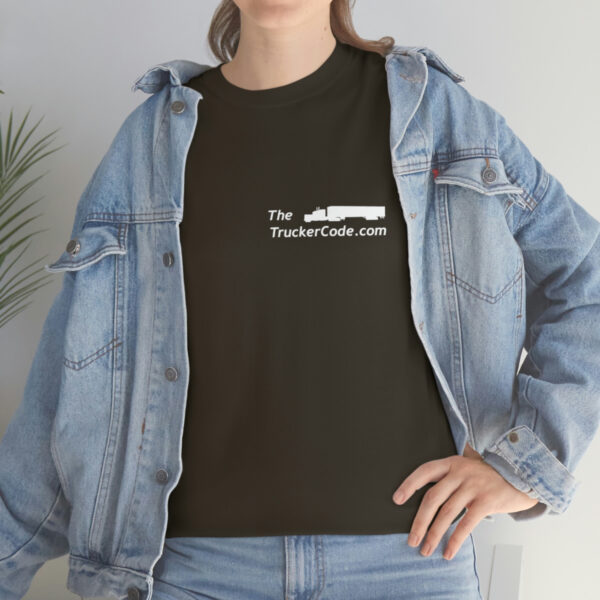The Trucker Code - Before You Hit The Road, Know The Code - Unisex Heavy Cotton Tee - Image 28