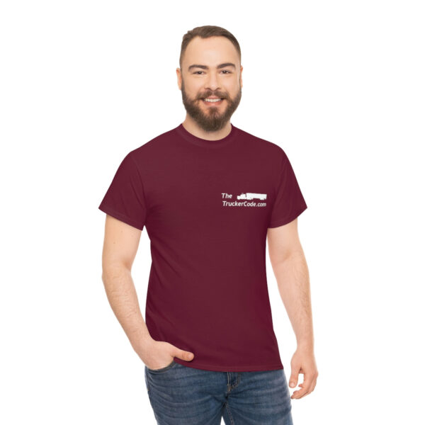 The Trucker Code - Before You Hit The Road, Know The Code - Unisex Heavy Cotton Tee - Image 19