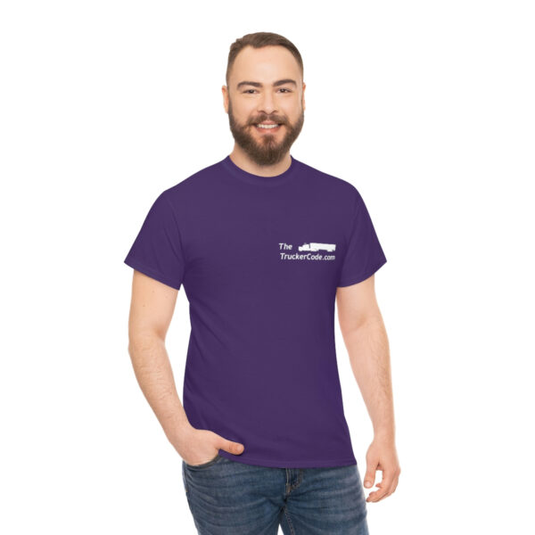 The Trucker Code - Before You Hit The Road, Know The Code - Unisex Heavy Cotton Tee - Image 75