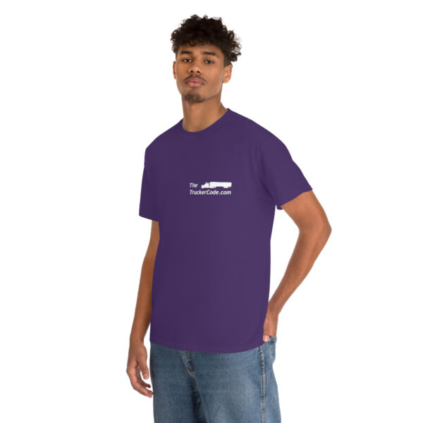The Trucker Code - Before You Hit The Road, Know The Code - Unisex Heavy Cotton Tee - Image 76