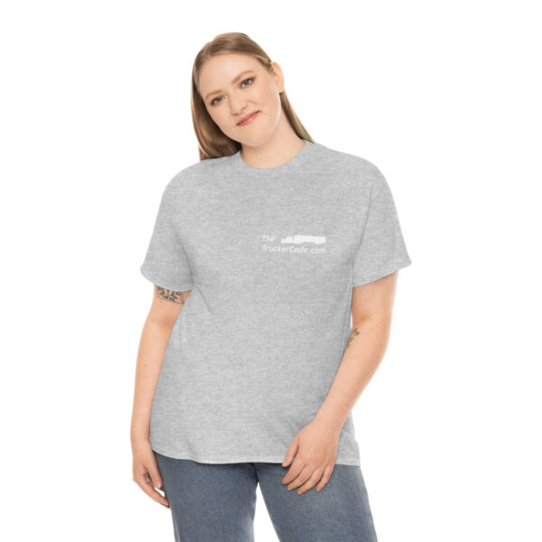 The Trucker Code - Before You Hit The Road, Know The Code - Unisex Heavy Cotton Tee - Image 11