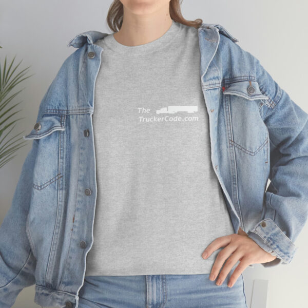 The Trucker Code - Before You Hit The Road, Know The Code - Unisex Heavy Cotton Tee - Image 14