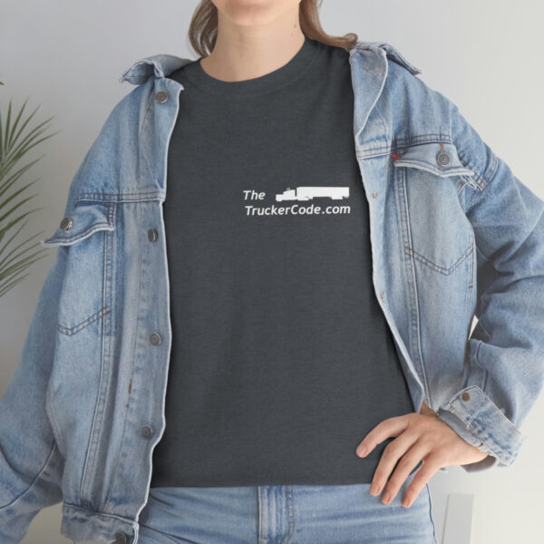 The Trucker Code - Before You Hit The Road, Know The Code - Unisex Heavy Cotton Tee - Image 56