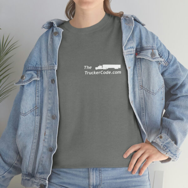The Trucker Code - Before You Hit The Road, Know The Code - Unisex Heavy Cotton Tee - Image 7